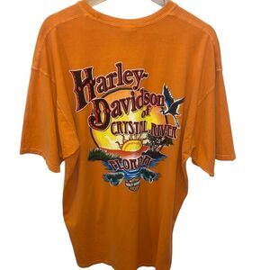 HARLEY DAVIDSON Crystal River Florida Mens Tee